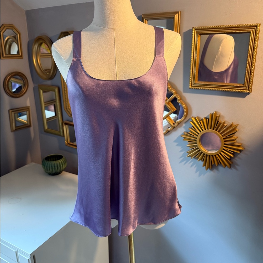 Vince scoop neck tank top in lilac